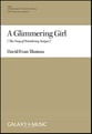 A Glimmering Girl : The Song of Wandering Aengus SATB choral sheet music cover